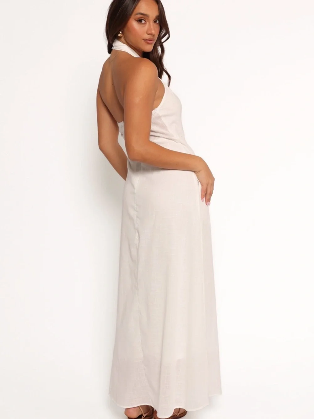 Petal & Pup Betsy Halterneck Maxi Dress | M - Picture 3 of 8